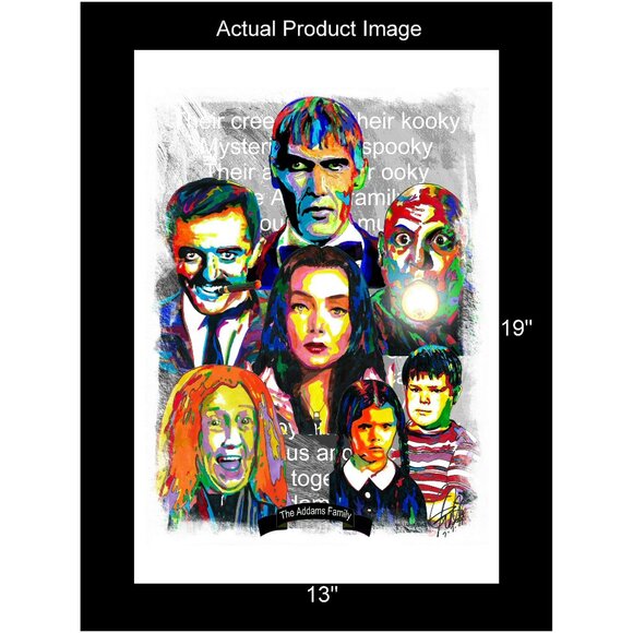 The Addams Family 1964 TV Series Poster Print Wall Art 13x19 - Picture 2 of 5